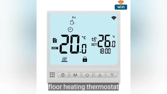 Controlador de temperatura digital con termostato de ambiente WiFi con pantalla LCD de diseño